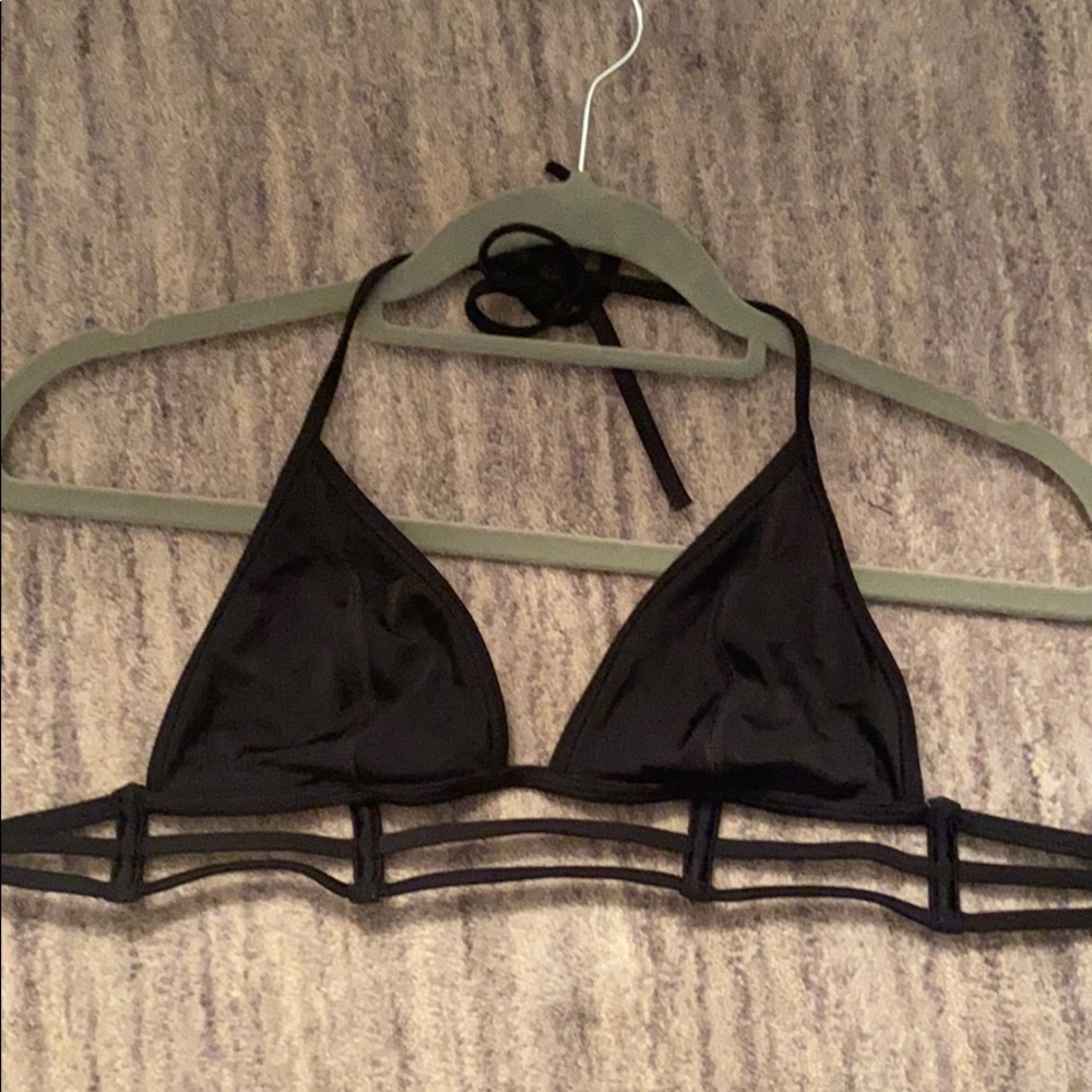 black bikini top